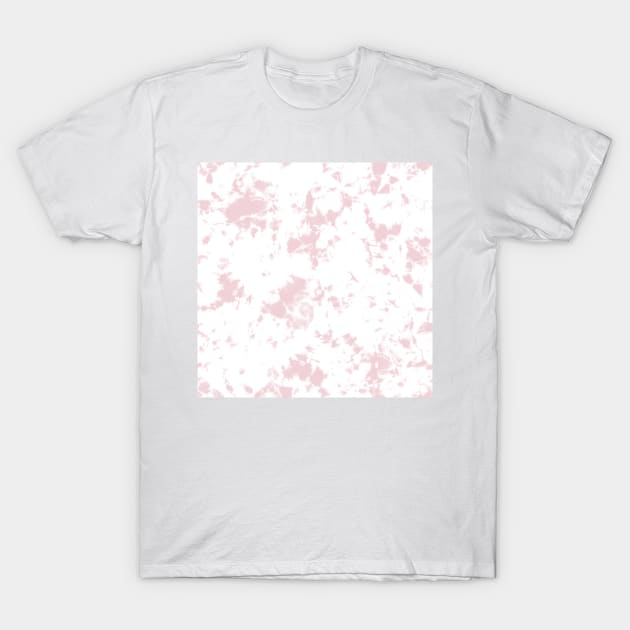 Cotton Candy pink and white marble - Tie-Dye Shibori Texture T-Shirt by marufemia